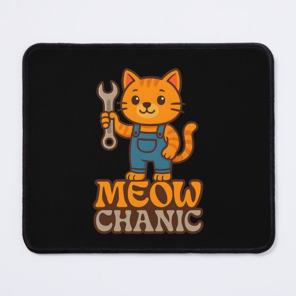 Item preview, Meowchanic Funny Cat Mechanic Cute Garage Design designed and sold by artCreativeColony.