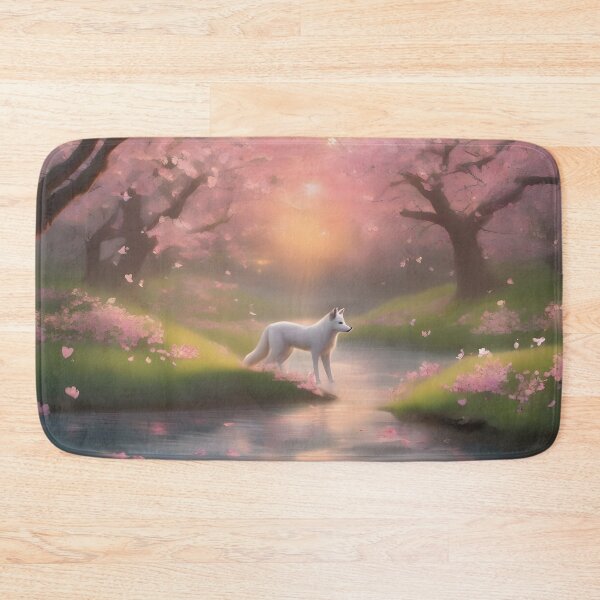 Item preview, White Fox in the Cherry Blossom Grove designed and sold by Fanta-sticky.