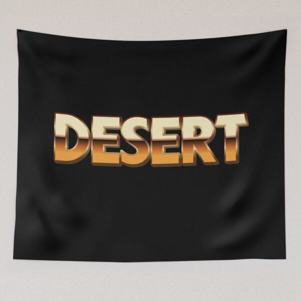 Item preview, Retro Gold Desert Typography designed and sold by Khadigadesings.