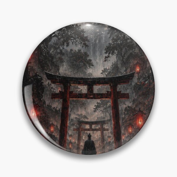 Item preview, Torii Gate Forest | Japanese Shrine Silhouette designed and sold by BHOWMIK STORE.