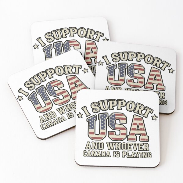 Item preview, I Support USA and Whoever Canada Is Playing designed and sold by ArtDesignTp.