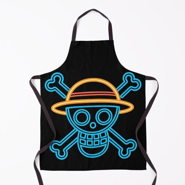 Item preview, Neon Pirate Skull with Straw Hat | Anime-Inspired Glowing Line Art Graphic designed and sold by Clauxel.