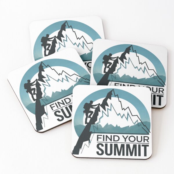 Item preview, Find Your Summit Mountain Climbing Vintage Alpinist Adventure Graphic designed and sold by GabeMountainArt.