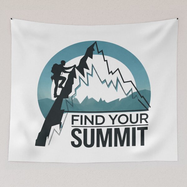 Item preview, Find Your Summit Mountain Climbing Vintage Alpinist Adventure Graphic designed and sold by Gabe1983.