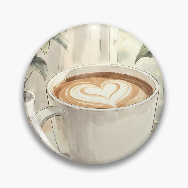 Item preview, Heart Latte by the Window designed and sold by HezeOtakuArt.
