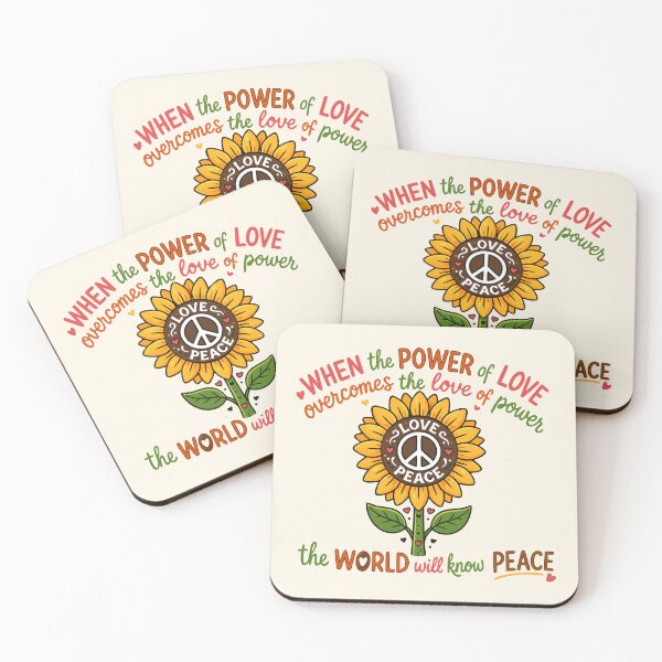 Item preview, When the power of love overcomes the love of power, peace designed and sold by Colorfulman.