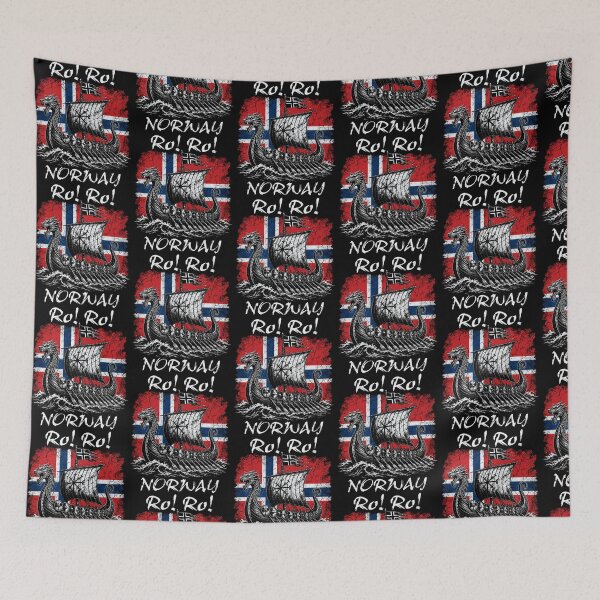Item preview, Ro! Ro! Norway Viking Ship Norwegian Flag designed and sold by kienoy.