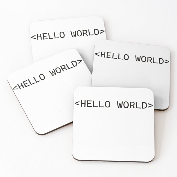 Item preview, <HELLO WORLD> Code Segment | Design for Programmers / Coders / Gamers designed and sold by Stackback.