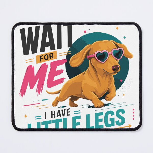 Item preview, Wait For Me I Have Little Legs – Cute Dachshund T-Shirt Design designed and sold by ucpstudio.
