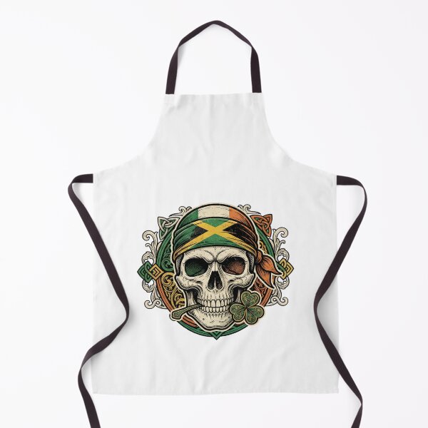 Item preview, St Patricks Day Irish Rasta Skull shamrock sunglasses designed and sold by ArtDesignTp.