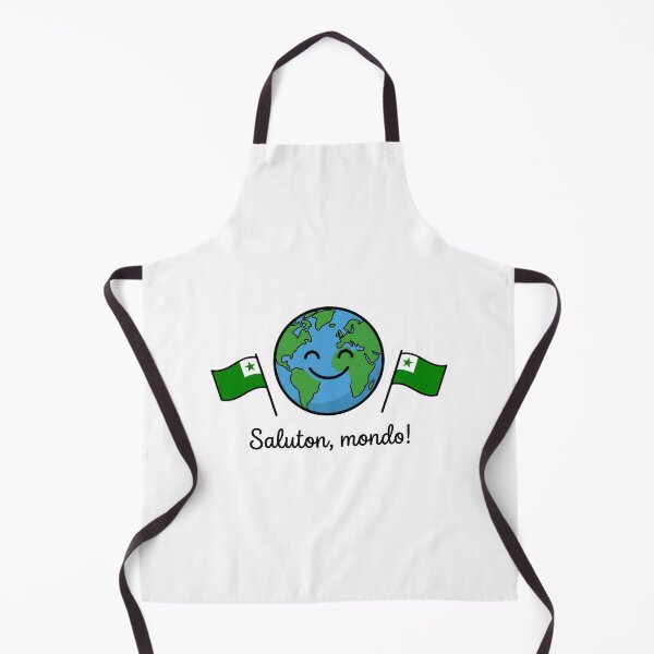 Item preview, Saluton, Mondo! Cute Smiling Earth Esperanto Design designed and sold by Sekla-Studio.