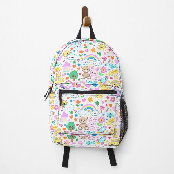 Item preview, Kindergarten Rainbow Doodle Pattern designed and sold by CI Creative Design LLC.