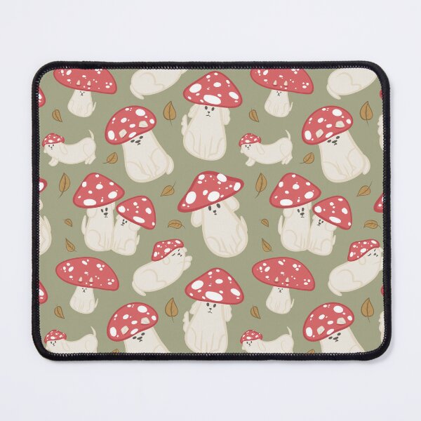 Item preview, Autumn cottagecore mushroom dogs designed and sold by ButterflyKissCollab.