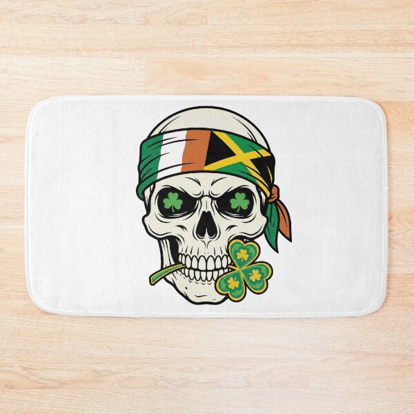 Item preview, Funny St Patricks Day Irish Rasta Skull  lucky  bandana designed and sold by ArtDesignTp.