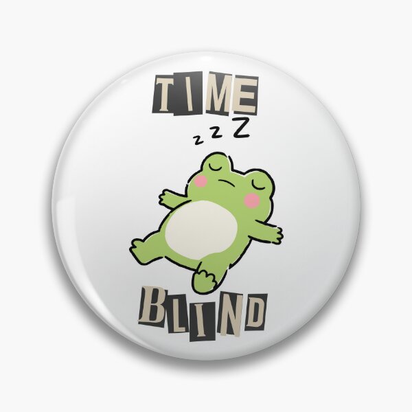 Item preview, Time Blind Sleepy Frog Funny Neurospicy ADHD Merch designed and sold by lenalenspod.