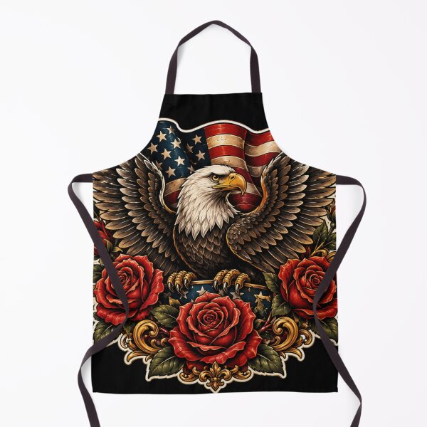 Item preview, Neo Traditional Eagle and Red Roses designed and sold by pohapoha181.