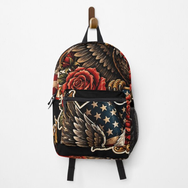 Item preview, Neo Traditional Eagle and Red Roses designed and sold by pohapoha181.