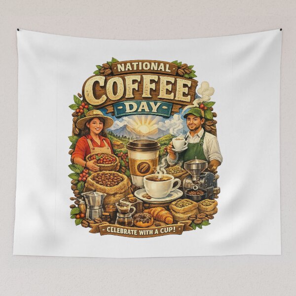 Item preview, Celebrate National Coffee Day with a Cup designed and sold by an9beac.