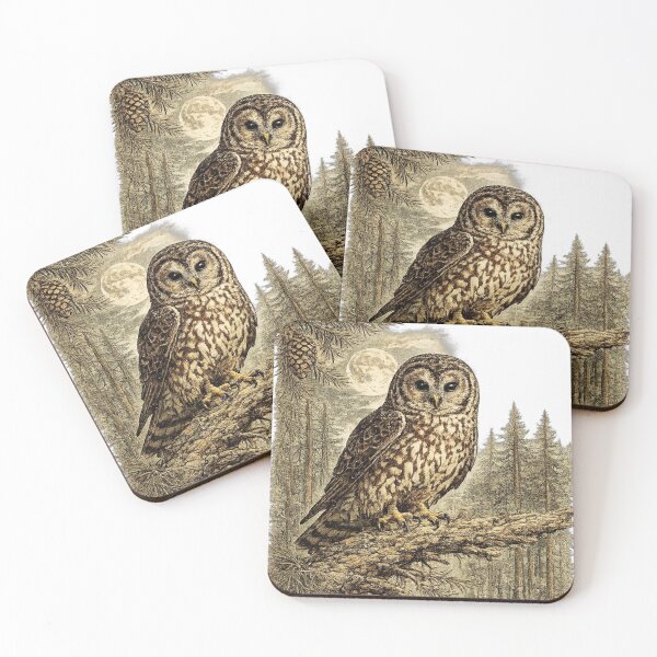 Item preview, Barred Owl Night Watch designed and sold by KrungiT Design .