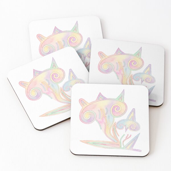 Item preview, Korean Traditional Pastel Abstract Floral Watercolor Pattern designed and sold by Yiruda-Art.