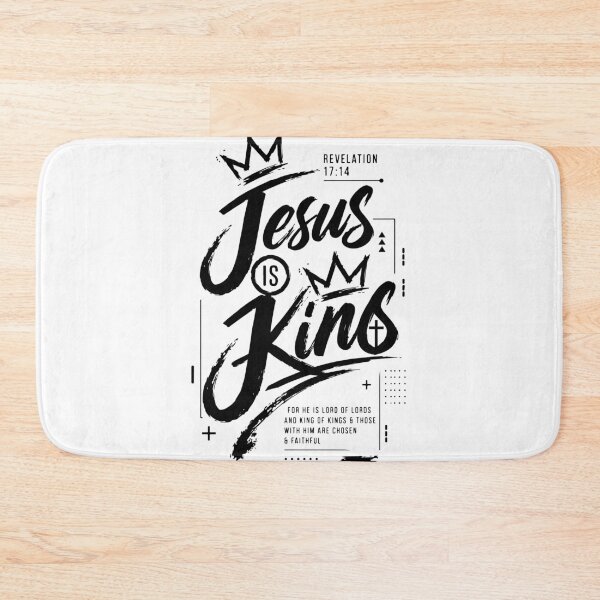 Item preview, Jesus Is King Typography T-Shirt Design designed and sold by ucpstudio.