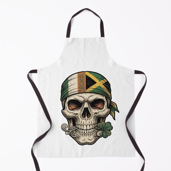 Item preview, Funny St Patricks Day Irish Rasta skull style designed and sold by ArtDesignTp.
