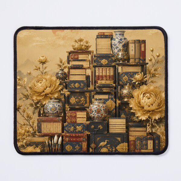 Item preview, Royal Korean Chaeckgeori Wall Art - Luxury Court Scholar Bookshelf Painting designed and sold by K-Tradition.