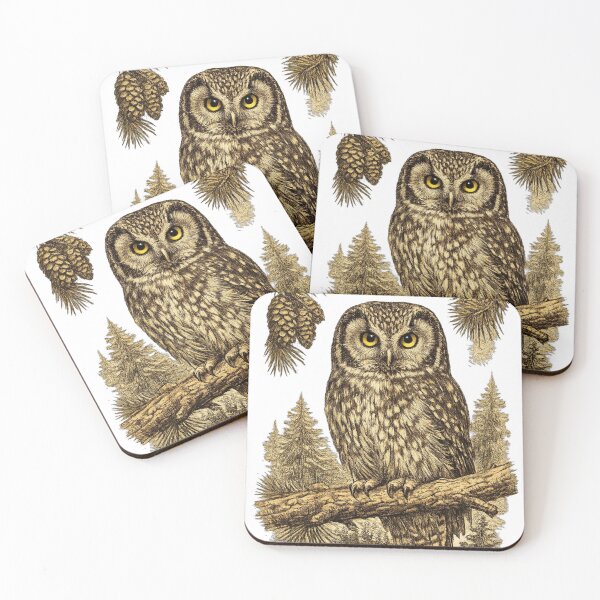 Item preview, Boreal Owl Silent Forest Hunter designed and sold by KrungiT Design .
