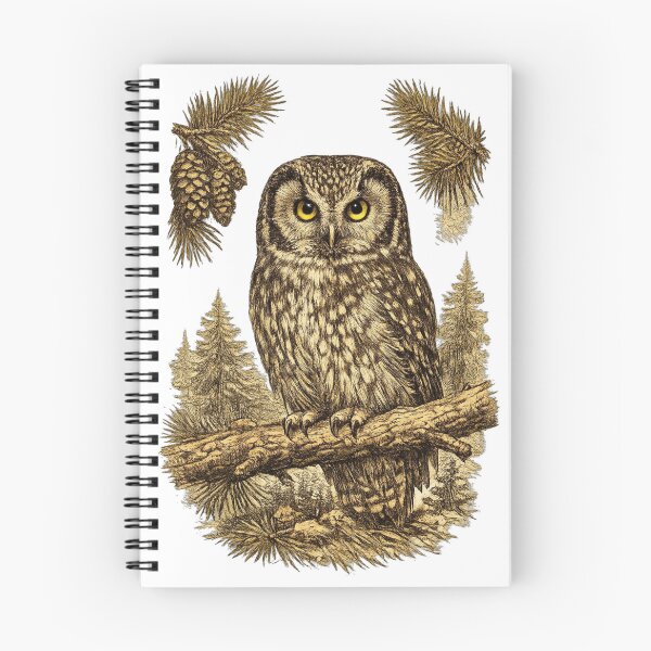 Item preview, Boreal Owl Silent Forest Hunter designed and sold by KrungiT Design .