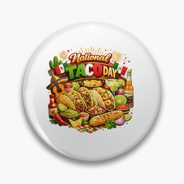 Item preview, National Taco Day Cute Retro Taco Fiesta Illustration designed and sold by an9beac.