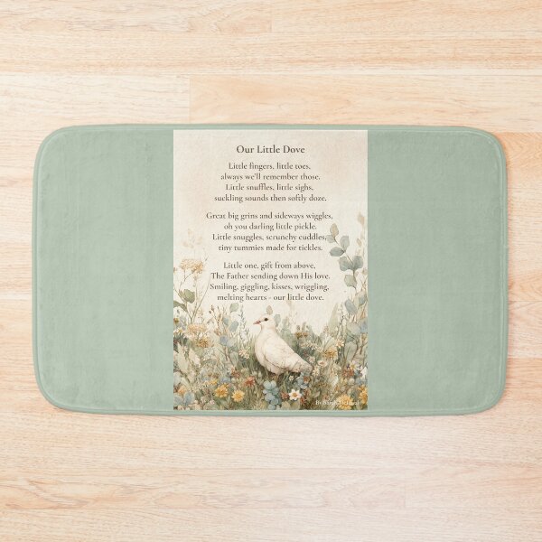 Item preview, Our Little Dove | Baby Poem Wall Art | Christian Nursery Print designed and sold by Bound for Wonder.