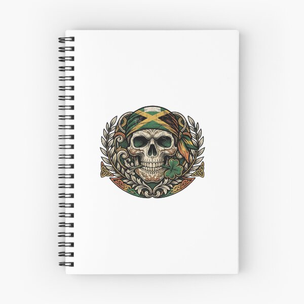 Item preview, St Patricks Day Irish Rasta Skull  lucky skull designed and sold by ArtDesignTp.