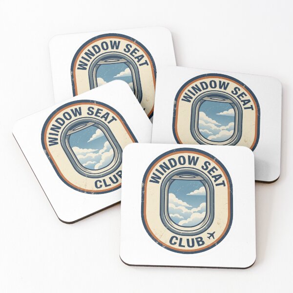 Item preview, Retro Window Seat Club Ovel Edition- Laptop & Suitcase Stickers for Travelers designed and sold by asumintjapan1.