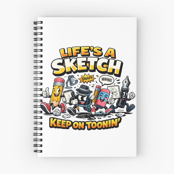 Item preview, Life's a Sketch Keep on Toonin - Funny Cartoon Artist Illustration designed and sold by SidTastic .