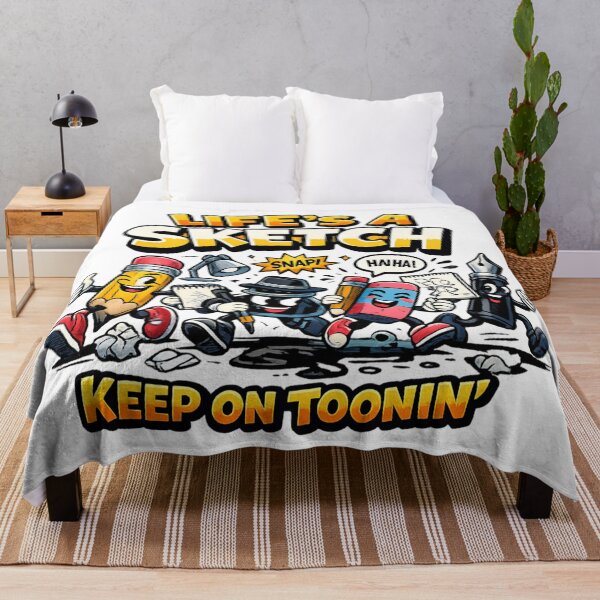 Item preview, Life's a Sketch Keep on Toonin - Funny Cartoon Artist Illustration designed and sold by SidTastic .