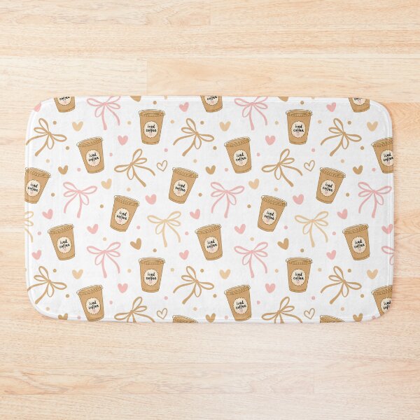 Item preview, Iced Coffee Bows Pattern designed and sold by CI Creative Design LLC.