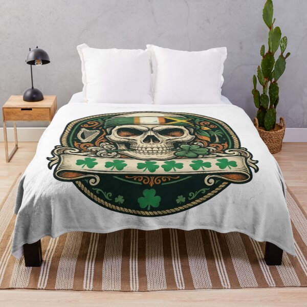 Item preview, St Patricks Day Irish Rasta Skullskull humor designed and sold by ArtDesignTp.