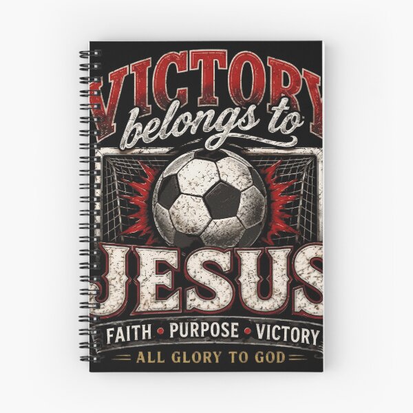 Item preview, Victory Belongs to Jesus Christian Soccer Football All Glory to God designed and sold by haitrieuic96.
