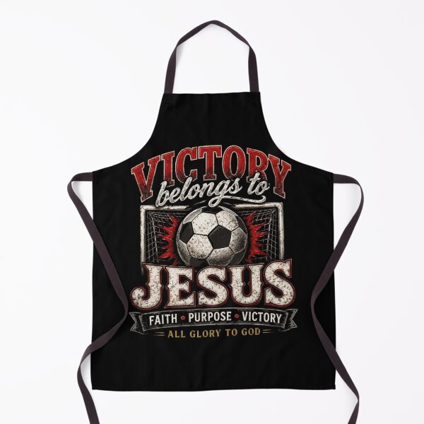 Item preview, Victory Belongs to Jesus Christian Soccer Football All Glory to God designed and sold by haitrieuic96.