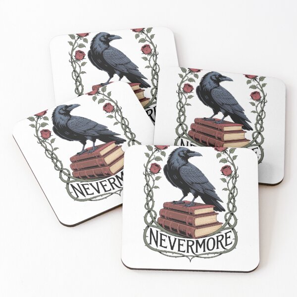 Item preview, Gothic Raven on Books with Roses designed and sold by NightSpell.
