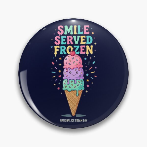 Item preview, Smile Served Frozen | National Ice Cream Day Cute Ice Cream T-Shirt | Colorful Summer Dessert Design | Kawaii Ice Cream Cone | Fun Sweet Treat Graphic designed and sold by HopeAndHustle.