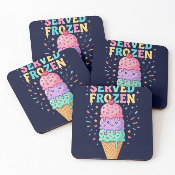 Item preview, Smile Served Frozen | National Ice Cream Day Cute Ice Cream T-Shirt | Colorful Summer Dessert Design | Kawaii Ice Cream Cone | Fun Sweet Treat Graphic designed and sold by HopeAndHustle.