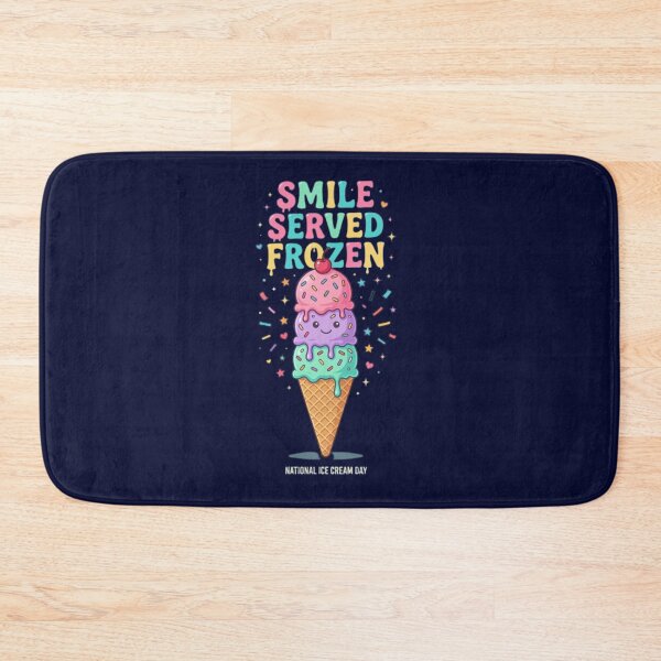 Item preview, Smile Served Frozen | National Ice Cream Day Cute Ice Cream T-Shirt | Colorful Summer Dessert Design | Kawaii Ice Cream Cone | Fun Sweet Treat Graphic designed and sold by HopeAndHustle.