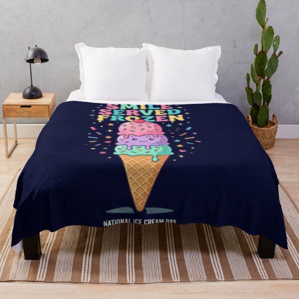 Item preview, Smile Served Frozen | National Ice Cream Day Cute Ice Cream T-Shirt | Colorful Summer Dessert Design | Kawaii Ice Cream Cone | Fun Sweet Treat Graphic designed and sold by HopeAndHustle.