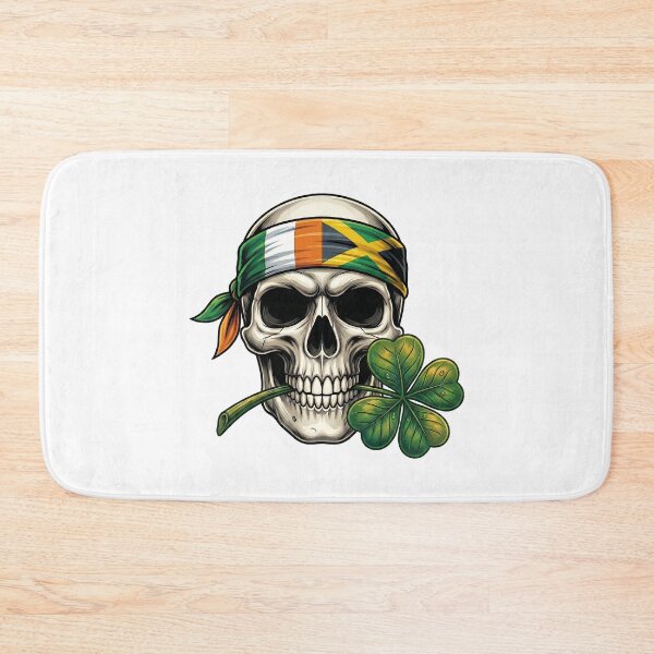 Item preview, Funny St Patricks Day Irish Rasta  skull party graphic designed and sold by ArtDesignTp.