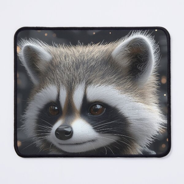 Item preview, Raccoon Cyberpunk Guardian Animal Night City Glow designed and sold by mildaclairmo.