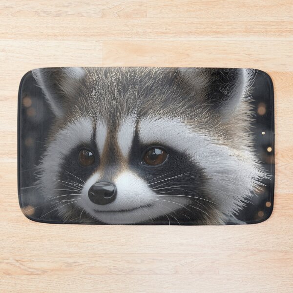 Item preview, Raccoon Cyberpunk Guardian Animal Night City Glow designed and sold by mildaclairmo.