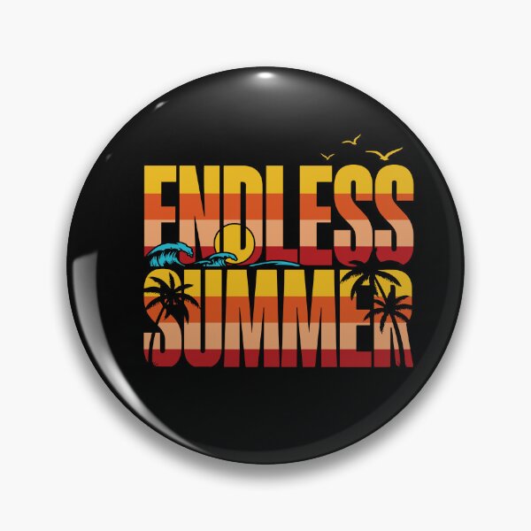 Item preview, Endless Summer Retro Sunset Surf Beach Vibes With Palms And Ocean Waves designed and sold by yoddel.