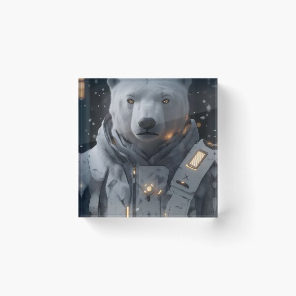 Item preview, Polar Bear Arctic Cyber Explorer Snow Guardian designed and sold by mildaclairmo.