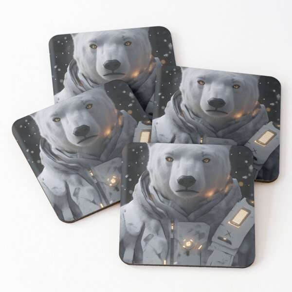 Item preview, Polar Bear Arctic Cyber Explorer Snow Guardian designed and sold by mildaclairmo.